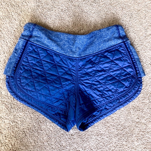 Blue Triangle Quilted Lululemon Shorts